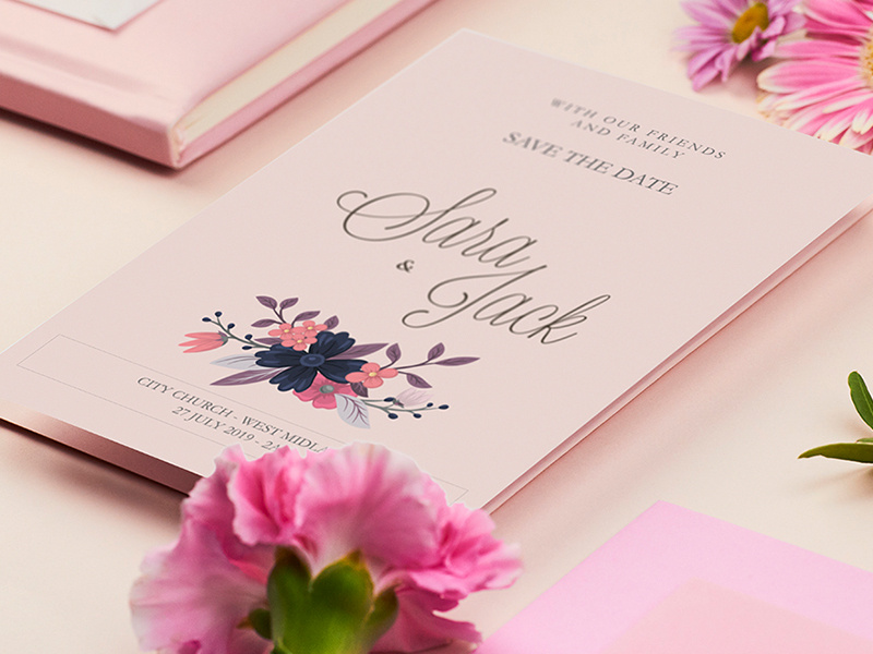 Wedding Card vector design logo logotype wedding card card weddings