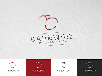 Bar & Wine logo design