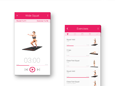 butt & legs app android android app app creative fitness mobile ui uidesign ux uxdesign