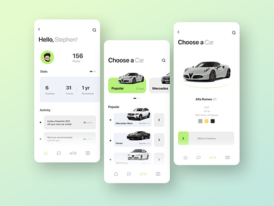 Car Rental App Concept