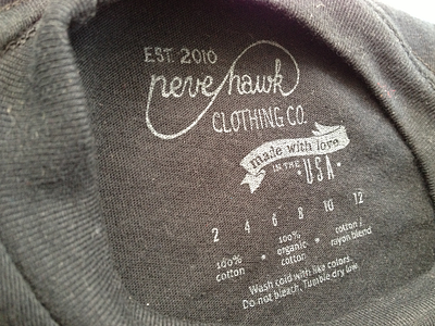 Shirt tag america illustration mark neve hawk screen print tag texture tshirt