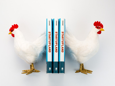 Bookends book design chickens illustration photography startupland zendesk