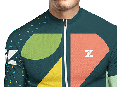 Makes you faster branding color cycling identity jersey kit mockup