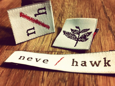 Neve Hawk Labels brand labels logo neve hawk neve inspired tags