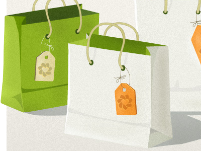 Zendesk for retailers illustration illustrator shopping bags zendesk