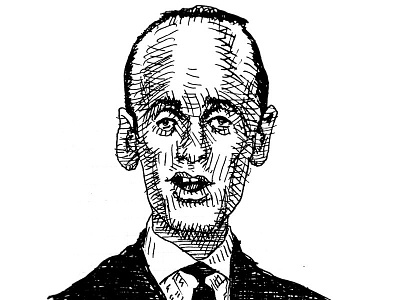 Sketchbook: Stephen Miller editorial illustration illustration pen and ink politics portrait sketch sketchbook stephen miller