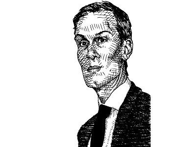 Sketchbook: Jared Kushner editorial illustration illustration jared kushner pen and ink politics portrait sketch sketchbook