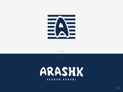 TypoLogo ARASHK / A Logo branding design logo typography