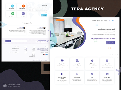 Tera Agency UI/UX Design illustration minimal ui ux web design