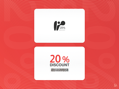 Discount Card Tera co. branding business card card design red