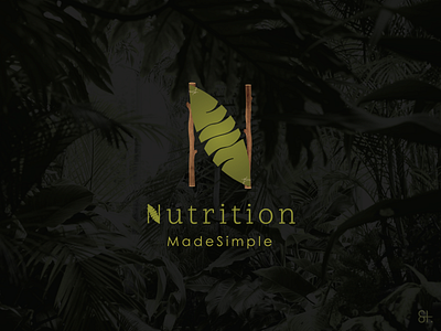 Nutrition & Healthy Logo / Branding blog branding design healthy illustration leaf logo nutrition typography
