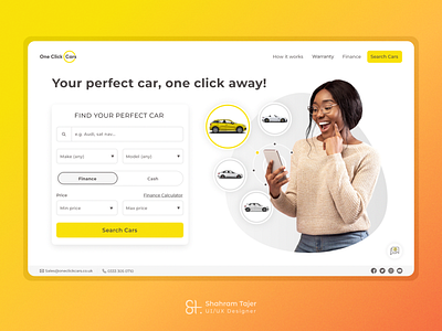 Online Auto Trading UI design autotrading design illustration minimal ui user interface ux web app web design yellow