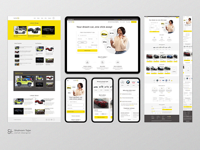 Auto Trading Yellow UI Design