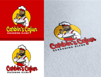 Carbin's Cajun Seasoning Blend branding chef cook delicious design designer food illustration logo people restaurant restaurants seasoning vector