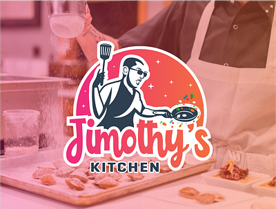 Jimothy's Kitchen chef cook cookies cooking design designer drink food logo logo design logos man mascot people vector