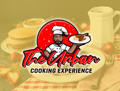 The Urban Cooking Experience chef food and drink logo man people restaurant taste