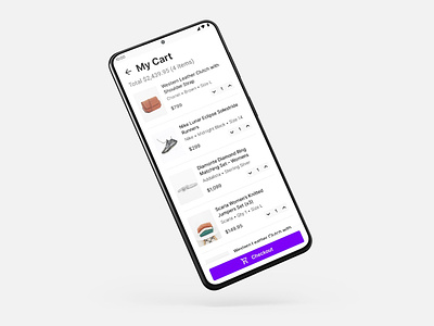 Daily UI 58 | Shopping Cart | Mobile | Android | App