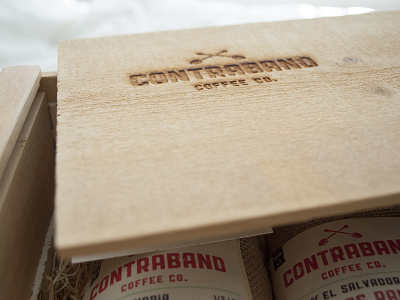 Contraband Gift Box box coffee contraband gift laser packaging wood