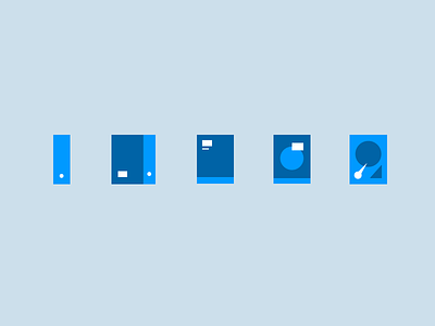 Blue Drives blue drives hard hd icons illustration