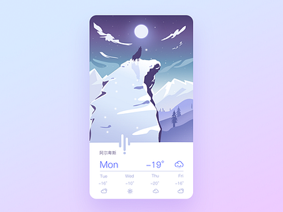 Weather forecast app ui