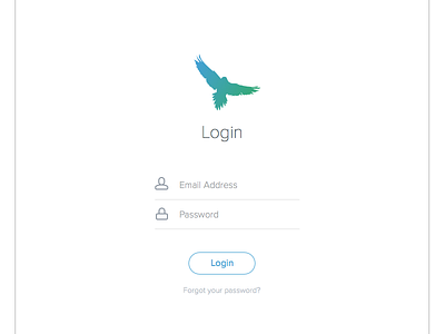 Login Wireframe app login minimal page simple web