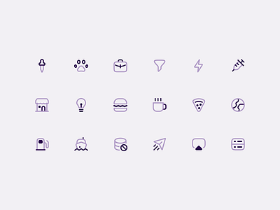 Kidogo Icons clean duo icons minimal simple tone