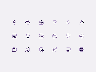 Kidogo Icons clean duo icons minimal simple tone