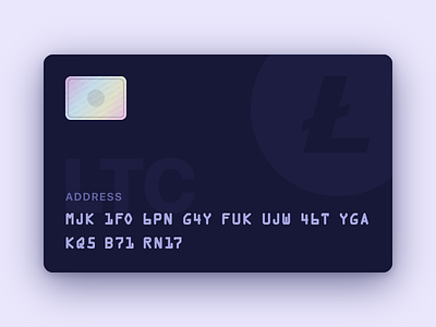 Litecoin Card card crypto currency litecoin