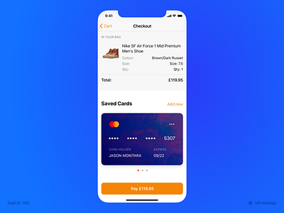 Dayli UI - #002 Credit Card Checkout challange dayliui design figma ui