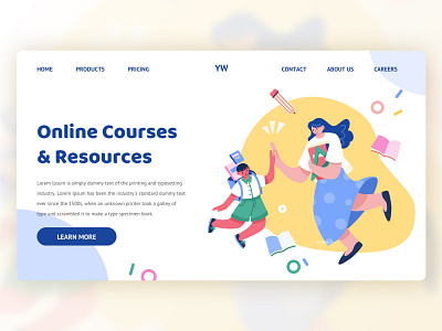 UI Illustration Theme Design｜Education