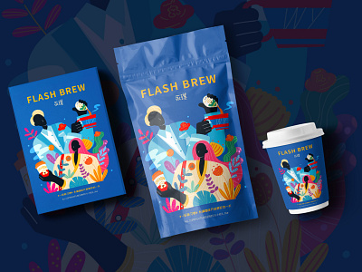 Coffee Package Illustration Design 1