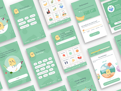 EatJoy App Design illustraion mobile app ui ux