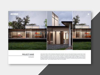 Project - Individual Page - Architect app architecture best color creative dribbble illustration minimal project property shot template