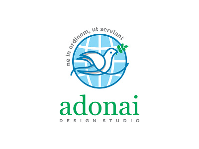 Adonai - LOGO adonai christ churchlogo design dove foundation logo logoforsale peace