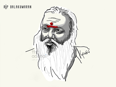 Balakumaran - Vector Art art balakumaran coimbatore india portrait rip tamil vector writer