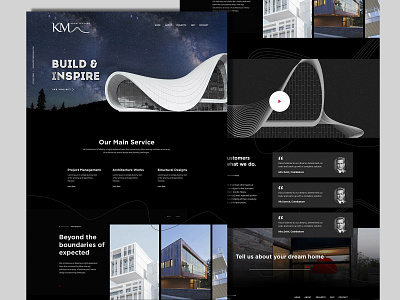 Architect - Homepage branding coimbatore design logo madansingh minimal theadonai ui ux web design website website concept
