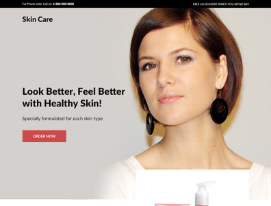 Skin care landing page design best landing page landing page landing page design responsive landing page responsive landing page design skin care skin care landing page skin care products