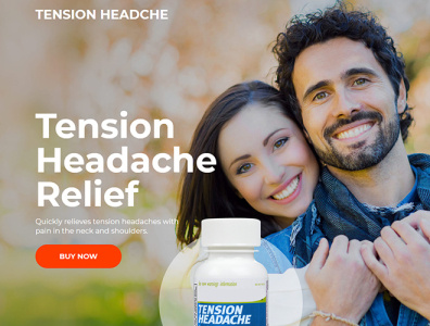 Migraine headache relief supplement responsive landing page