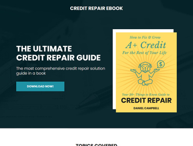 Credit Repair eBook Landing Page