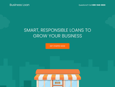 Business Loan Responsive Landing Page