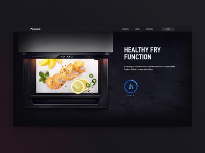 Product slider for Panasonic design homepage main page oven panasonic promo promo page promo site slider ui ux web