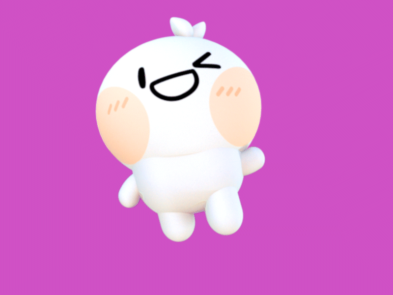 Hello! — Kaomoji 3D sticker pack 3d 3d animation animated sticker animation design emoji hello hi kaomoji sticker sticker pack telegram tgs white