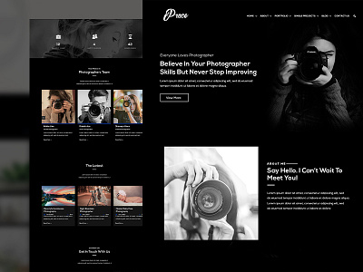 Prace Website Template - Final Design