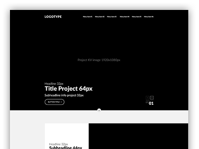 UX Prototype Website - Portfolio Agency creative design photoshop portfolio prototype ux web wireframes
