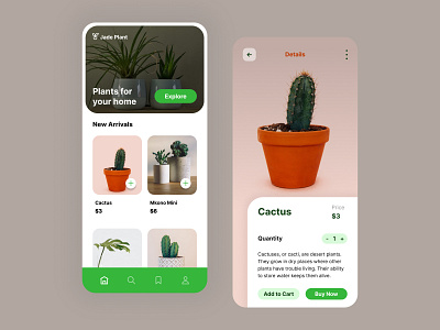 Plants App | Mobile UI Design app design auto layout design figma figma auto layout ui ui design