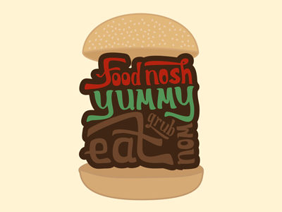 Fooooooooood bun food illustration