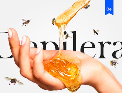 Depilera™ artdirector bee branding brend creative design dribbble honey honeybee ui uidesign uiux wax