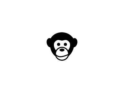 Monkey animal ape icon logo monkey the son of toza vector