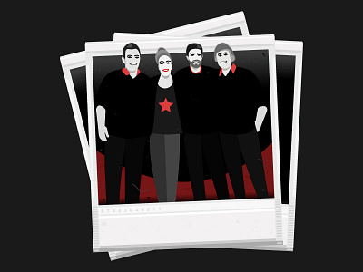 TGGAL - Cover Band illustration polaroid poster thesonoftoza vector