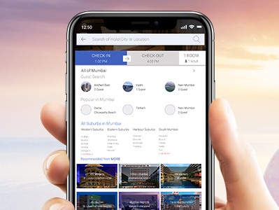 MORE | Hotel Booking Screen app branding design hotel app hotel booking illustration offers travel app ux